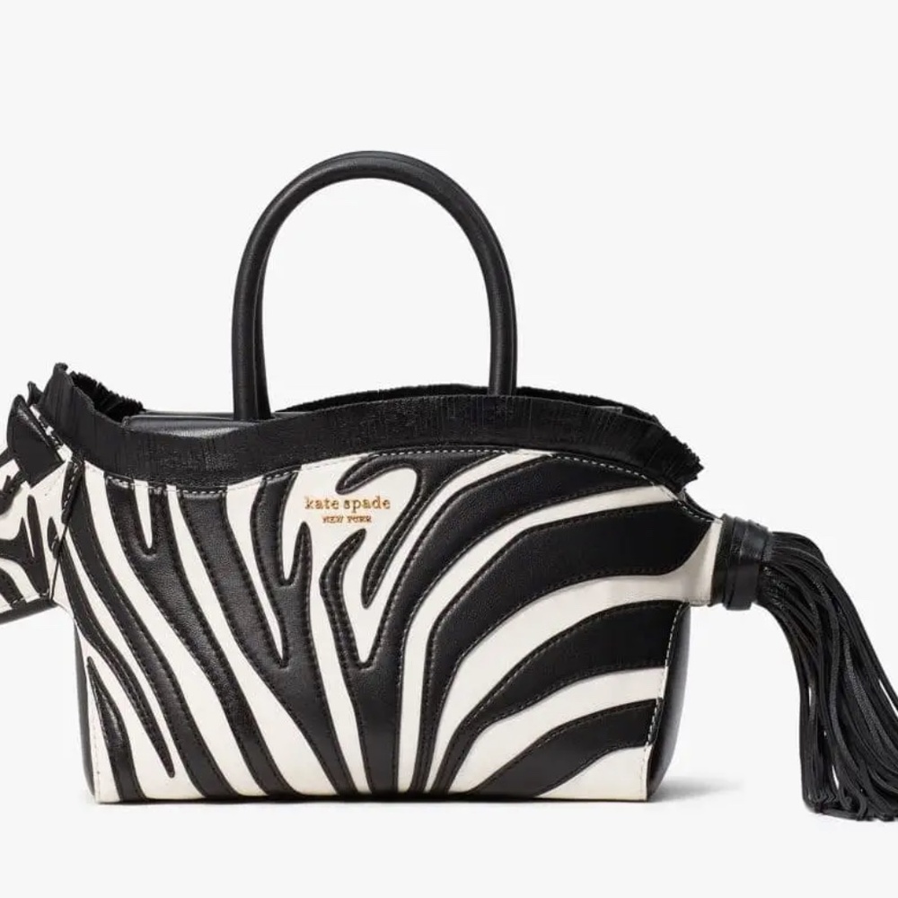 <Kate Spade> Ziggy Metallic 3d Zebra Satchel - Picture 8 of 10